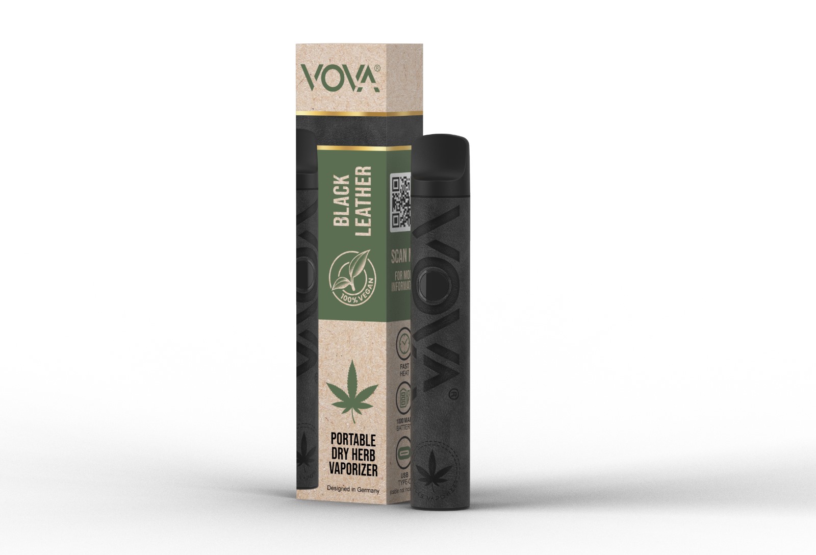 VOVA (VOlks VAporizer) Portable Dry Herb Vaporizer – 100% Vegan