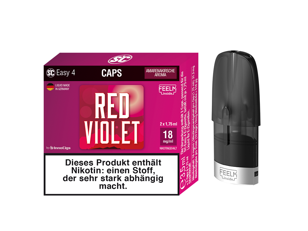 SC Easy 4 Caps Red Violet Amarenakirsche (2 Stück pro Packung)