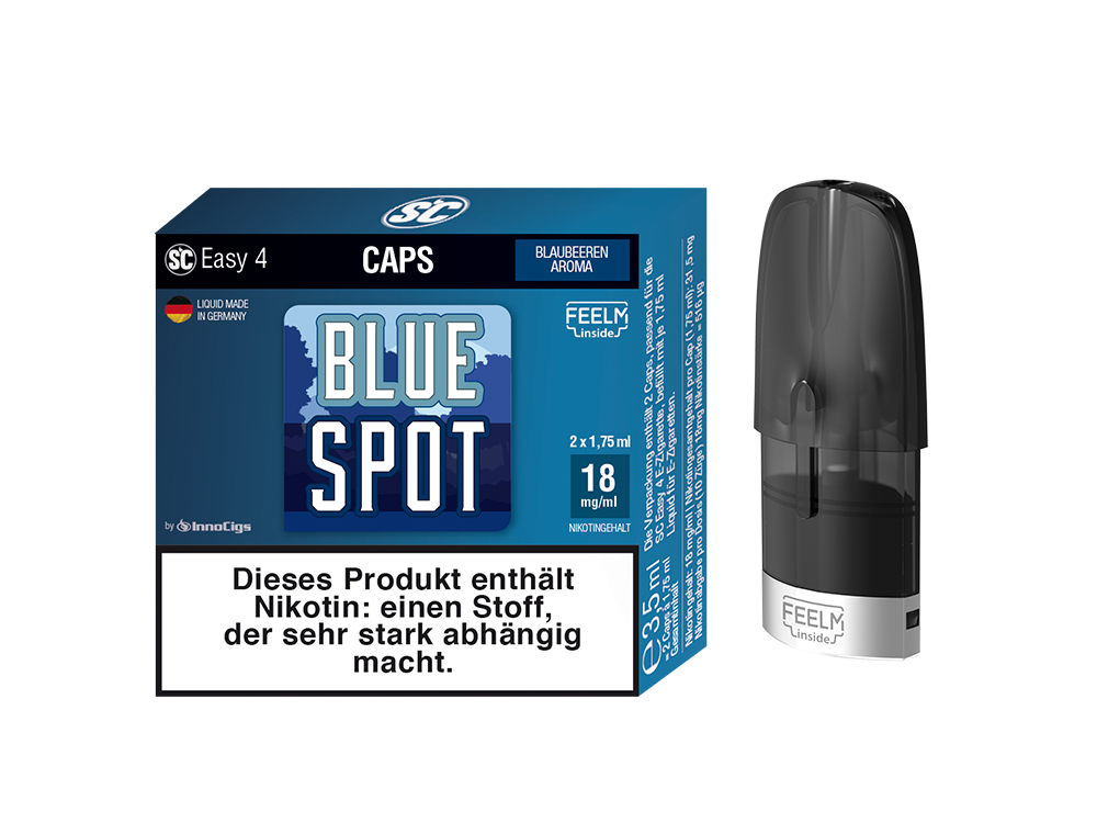 SC Easy 4 Caps Blue Spot Blaubeeren (2 Stück pro Packung)