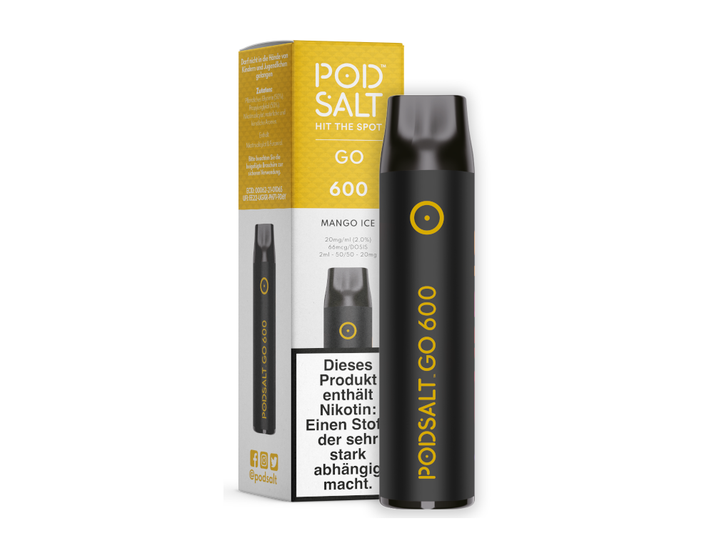 Pod Salt - Go 600 Einweg E-Zigarette Pod Salt - Go 600 Einweg E-Zigarette