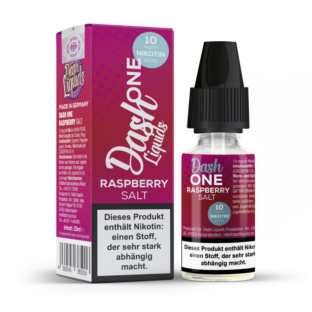 "Raspberry - Dash One Nikotinsalz" 0mg