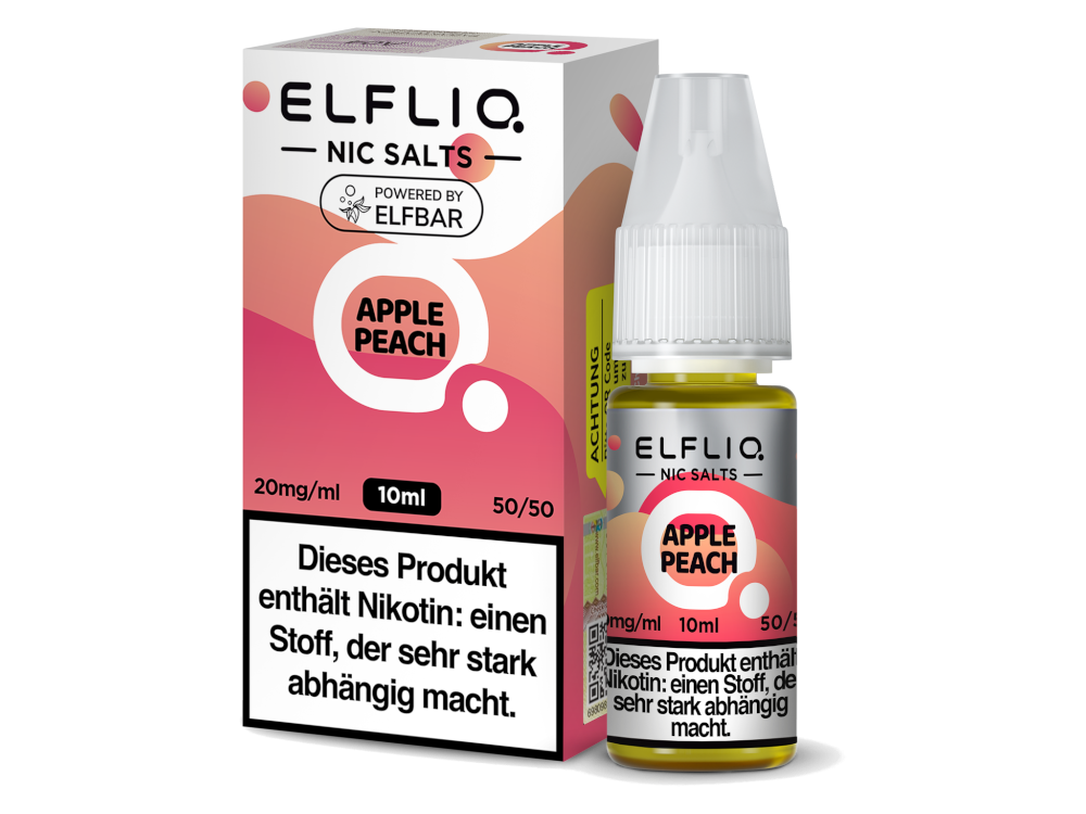 "Apple Peach - ELFLIQ Nikotinsalz" 0mg