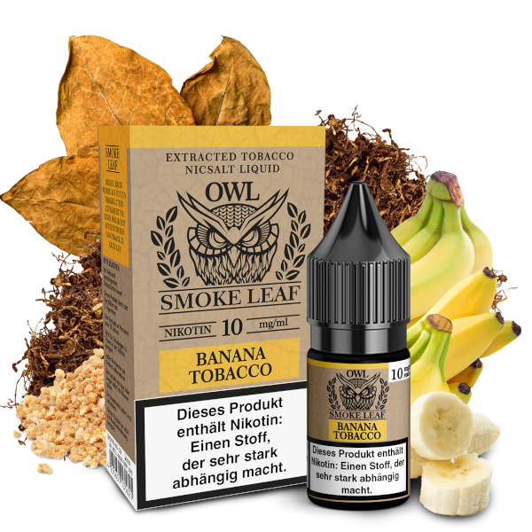 "Banana Tobacco - OWL Smoke Leaf Nikotinsalz" 0mg