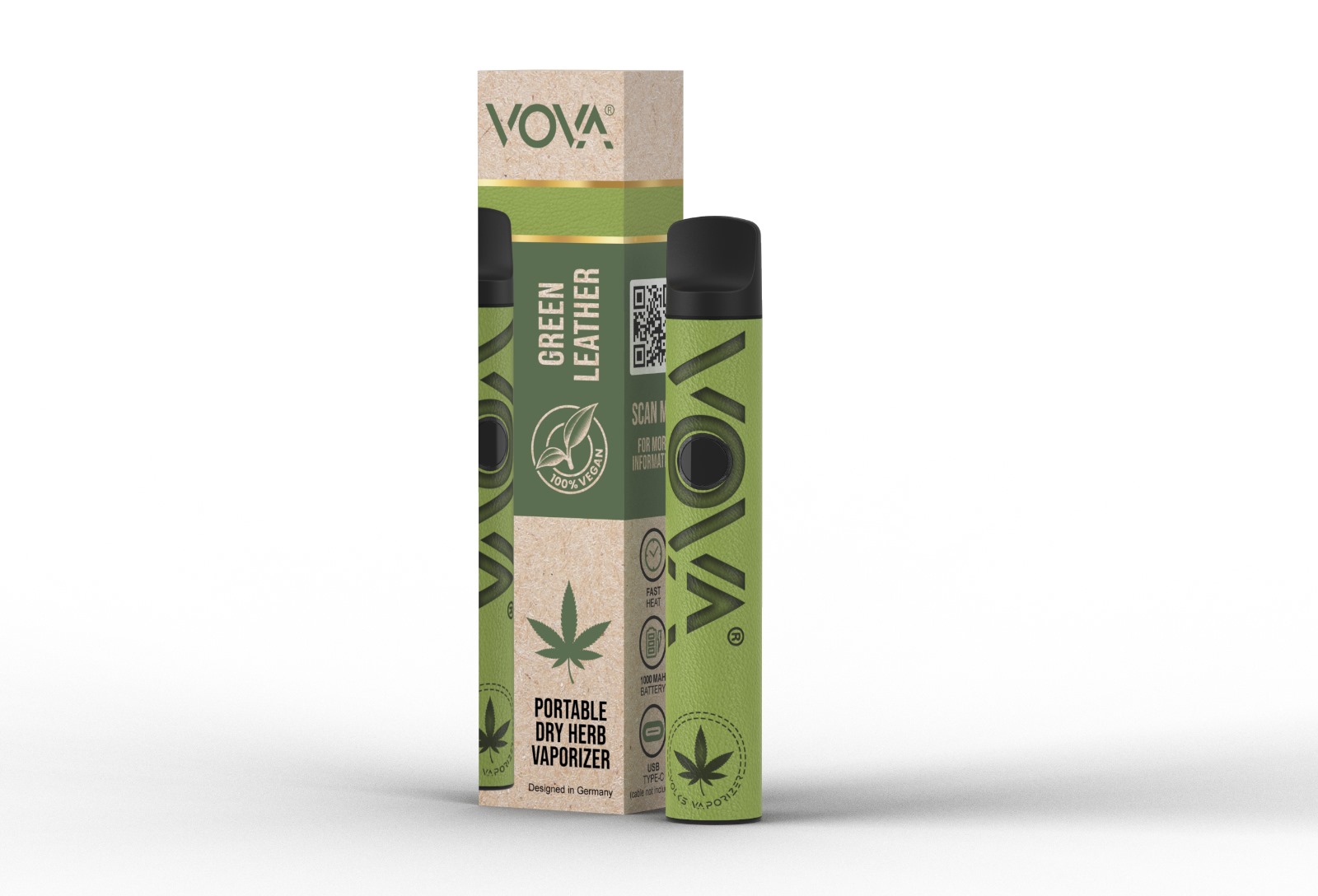 VOVA (VOlks VAporizer) Portable Dry Herb Vaporizer – 100% Vegan